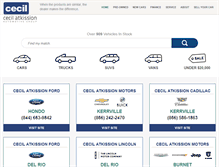 Tablet Screenshot of cecilmotors.com